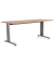 Schreibtisch Metal, 72cm (H), 200x80cm (BxT), rechteckig, eiche / grau