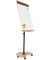 Flipchart Natural Transformer, NAT0618, 68xx97cm (BxH), eiche/wei&szlig;, mit Rollen, mit 2 Seitenarmen