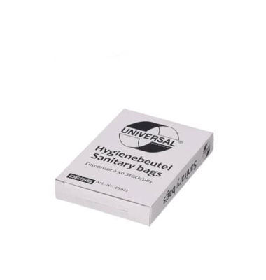 Hygienebeutel 46922 UNIVERSAL PLUS, weiß, 1,5 Liter, extrastark Hygienebeutel 46922 UNIVERSAL PLUS, weiß, 1,5 Liter, extrastark