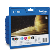 Druckerpatrone LC1100VALBP (LC-1100), schwarz/cyan/magenta/gelb, ca. 1x 450, 3x 325 Seiten