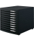 Schubladenbox Contur 1510-13 schwarz/schwarz 10 Schubladen geschlossen