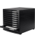 Schubladenbox Contur 1510-13 schwarz/schwarz 10 Schubladen geschlossen