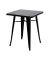 Beistelltisch URBAN Outdoor, 73cm (H), quadratisch, schwarz / schwarz