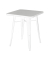 Beistelltisch URBAN Outdoor, 73cm (H), 60x60cm (BxT), quadratisch, wei&szlig; / wei&szlig;
