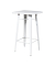 Stehtisch hoher URBAN Outdoor 108cm (H), quadratisch, weiß / weiß