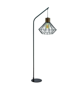 Stehlampe Sequoia 155504, schwarz/akazie, mit zerlegt