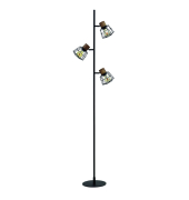 Stehlampe Happy 158772, schwarz/akazie, mit zerlegt