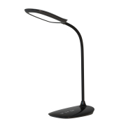 LED-Schreibtischlampe Leon, schwarz, mit Standfuß, dimmbar