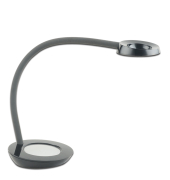 LED-Schreibtischlampe Toby, schwarz, mit Standfuß, dimmbar