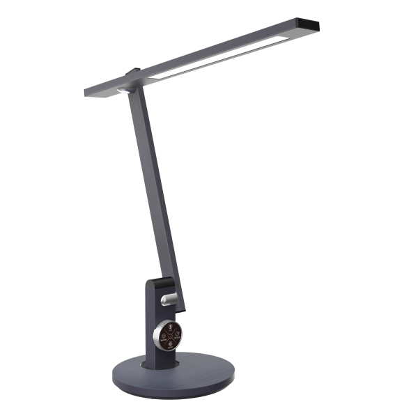 3660141963670 - meet powered by Paperflow BENTO LED-Tischleuchte Metallgrau 600 lm (900 Lux) verstellbarer Gelenkarm CCT-Modus