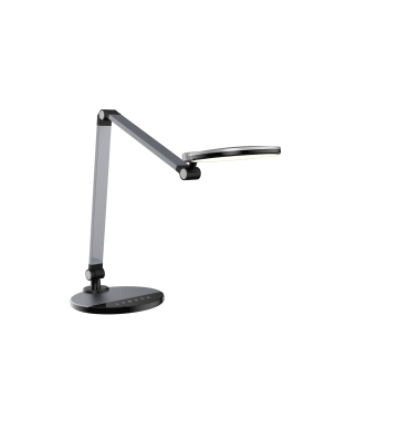 LED-Schreibtischlampe Chuck, schwarz, mit Standfuß, dimmbar