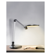 LED-Schreibtischlampe Chuck, weiß, mit Standfuß, dimmbar