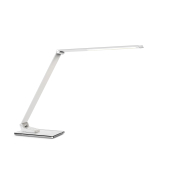 LED-Schreibtischlampe Olga, weiß, mit Standfuß, dimmbar