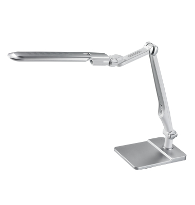 LED-Schreibtischlampe Sana, silber, mit Standfuß, dimmbar