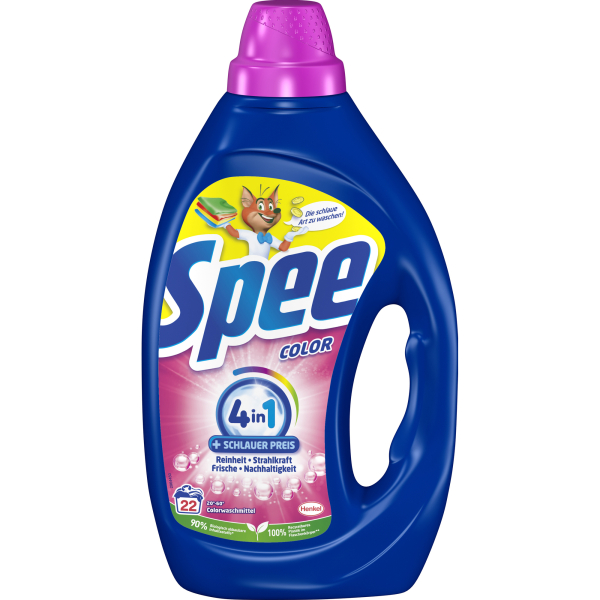 Spee Waschmittel SG22C Color 4in1 Gel, Gel, 990ml, bis 22 Waschladungen 4015200030746 Spee 990 Milliliter