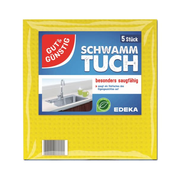 4311501419519 -  2235743000 Schwammtuch 18x20cm 4311501419519 HEAD 2235743000 5 Stück