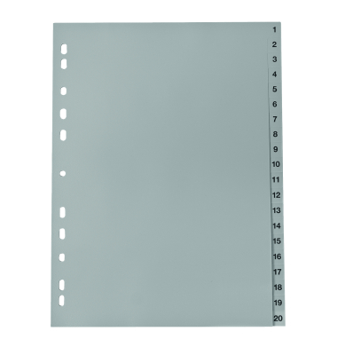 Register 220 A4 20tlg 1-20 gr