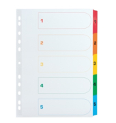 Register 6535 A4 verstärkt 5tlg 1-5 ws