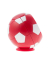 Wecker Fussball rot
