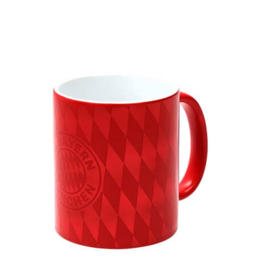 Kaffeebecher Metallic Logo rot