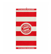 Duschtuch Logo Stripes rotweiß