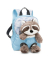 Rucksack mit Plüschtier Waschbär 25cm