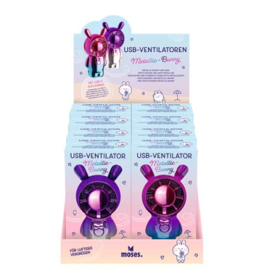 USB-Ventilator Metallic-Bunny