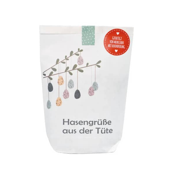 4250144789606 - Wundertüte 63709  Hasengrüße aus der Tüte 14x22cm (BxL) in Papiertüte 4250144789606 WUNDERLE