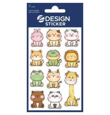 Sticker Glossy Tiere