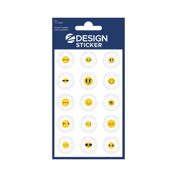 10 Stück AVERY Zweckform Sticker Glossy Blumen 4004182044292 AVERY Zweckform 15 Stück