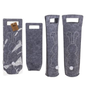 Filz-Weintasche Osterhase 15x41x9cm