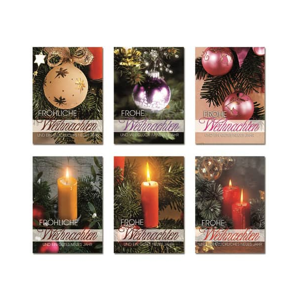 50 Stück Alpedia D.T. Weihnachtspostkarte  sortiert  Head