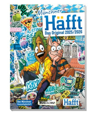 Hausaufgabenheft 9724-5, A5, 70g, bunt, 96 Blatt / 192 Seitem