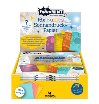Sonnendruckpapier PhänoMINT bunt