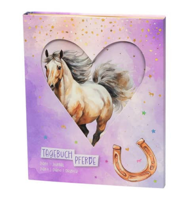 Tagebuch 38263, Pferde, 15x21,5cm (BxH), 192 Seiten