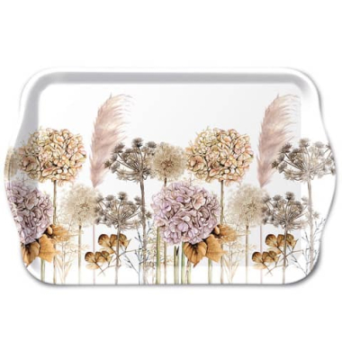 Tablett 13x21 cm Getrocknete Blumen Tablett 13x21 cm Getrocknete Blumen