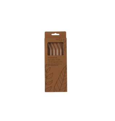 Trinkhalm Glas 4ST transparent