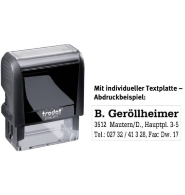 Stempel Printy mit Stempelplatte