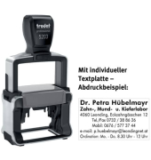 Selbstfärbestempel mit Platte