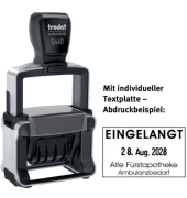 Selbstfärbestempel mit Platte