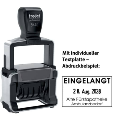 Selbstfärbestempel mit Platte