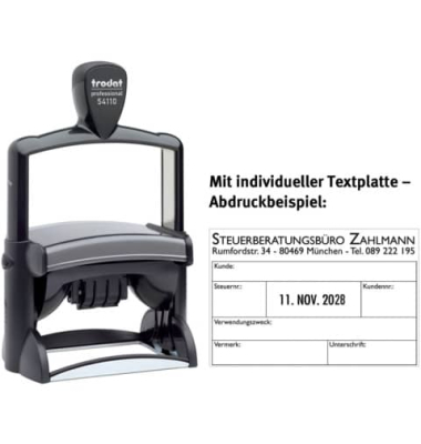 Datumselbstfärber mit Platte