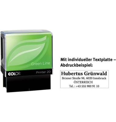 Printer mit Stempelplatte