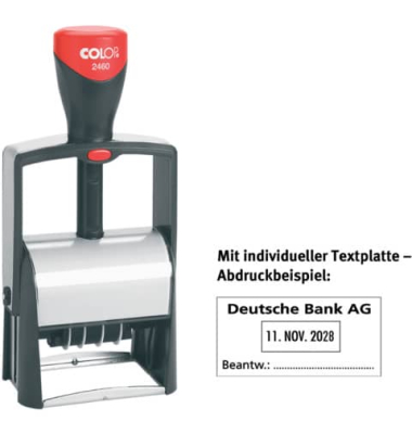 Selbstfärbestempel mit Platte