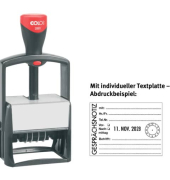 Selbstfärbestempel mit Platte