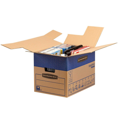 Umzugskarton SmoothMove FastFold 6205201 braun, innen 40,6x30,4x30,4cm, Wellpappe