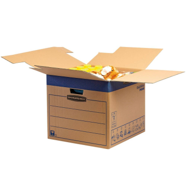 Umzugskarton SmoothMove FastFold 6205301 braun, innen 45,7x45,7x40,6cm, Wellpappe