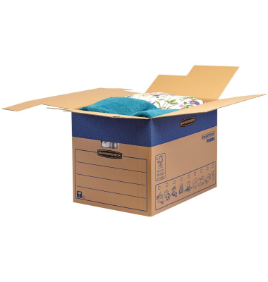 Umzugskarton SmoothMove FastFold 6205401 braun, innen 60,9x45,7x45,7cm, Wellpappe