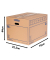 Umzugskarton SmoothMove Standard 6208401 braun, innen 70x44x32,5, Wellpappe