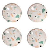 Terrazzo Magnete Motiv, Kunststoff Ø 2,5 x 0,8 cm